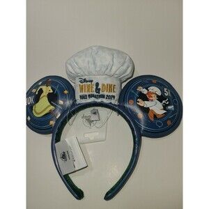 2024 Disney World RunDisney Wine & Dine Remy Mickey Chef Hat Ear Headband